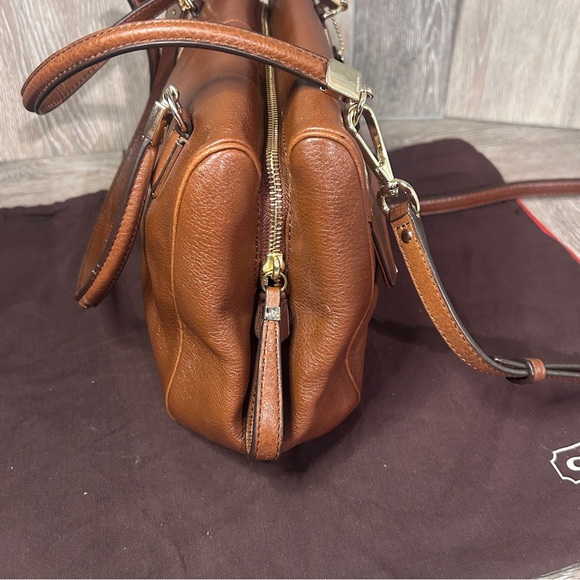 Coach Tan Leather Satchel - Picture 3 of 14